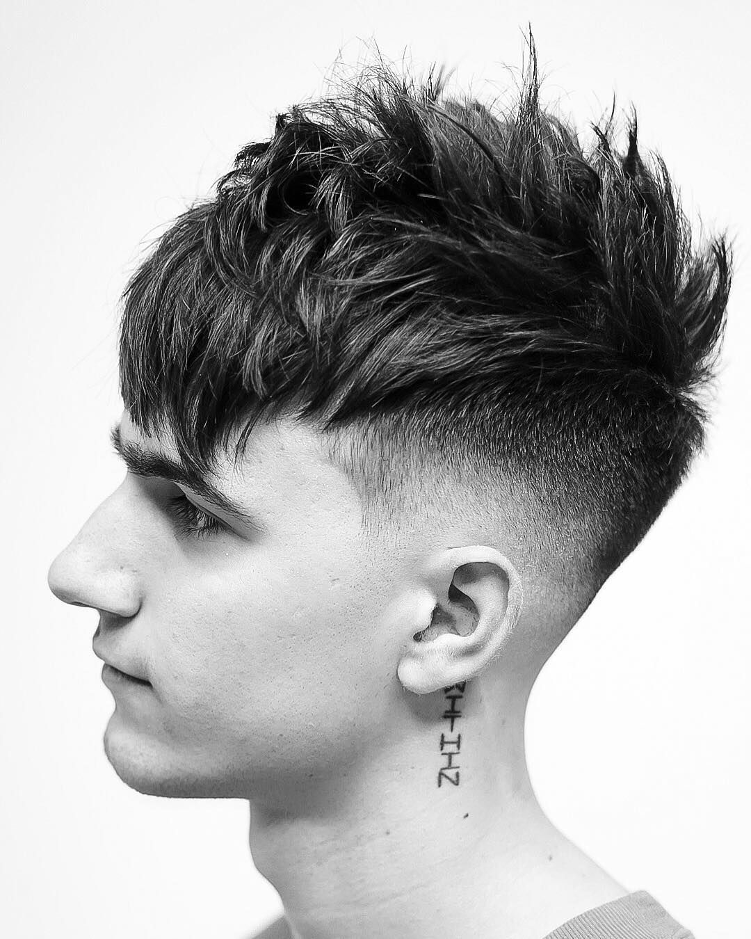 Best 14 High Taper Fade with Textured Fringe Taper Haircuts